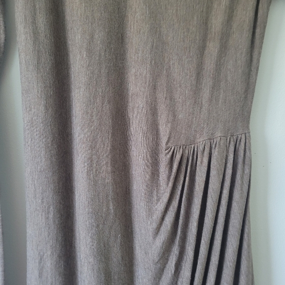 Rebecca Taylor Taupe Bodycon Ruched Long Sleeve Mini Dress Size Extra Small - Picture 6 of 12